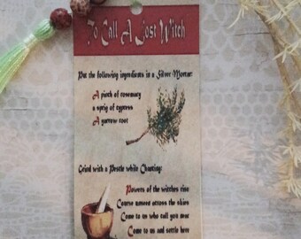 Charmed to call a lost witch bookmark