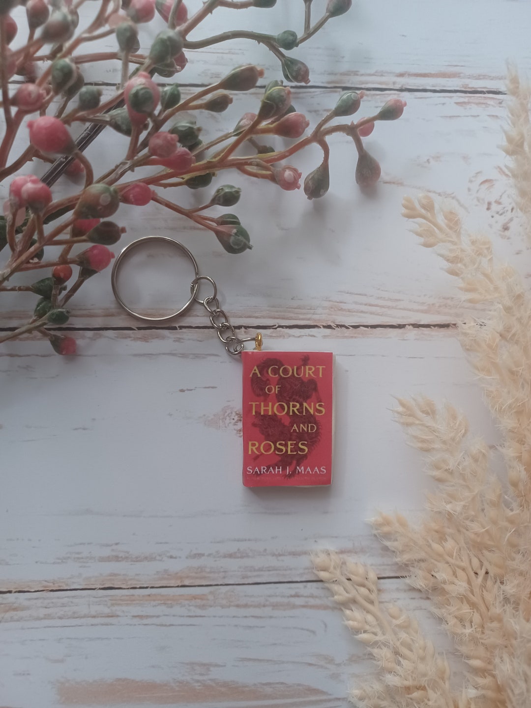 ACOTAR Mini Book Keychain Etsy Australia