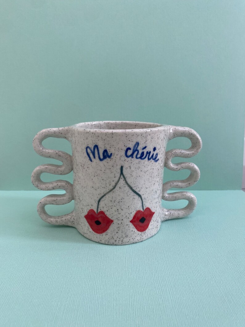 Ma Cherie Mug handmade pottery/ceramics by Claydate.au image 3