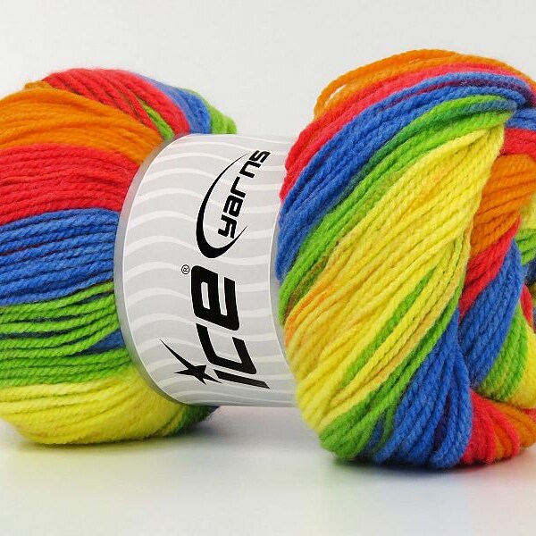 Lot de 4 boules de 100 gr Ice Yarns laine BABY BATIK