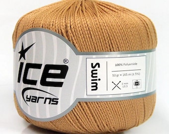 Set of 6 Bright Water-Resistant Yarn Skeins Perfect for Swimwear and Beachwear