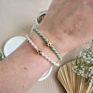 Makramee Armband Sonne Schmuck Boho
