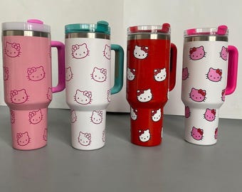 ハローキティ カスタムタンブラー レーザー刻印 ポータブルトラベルコーヒーマグ