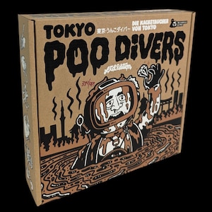 Juego de fiesta Tokyo Poo Divers: un juego de prueba de suerte para 2 a 4 buceadores de caca de 12 años en adelante. Diversión para jóvenes y mayores