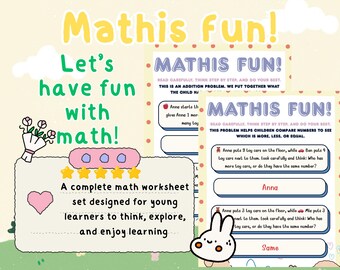 Klasse 1 Mathe Arbeitsblätter PDF | Druckbare Zugabe zur Teilung mit Antworten