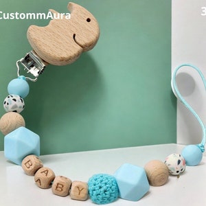 Baby Pacifier Clip , Pacifier Clip Personalized, Pacifier Clip With Name, Baby Shower Gift, Pacifier Holder, Personalised Pacifier Chain
