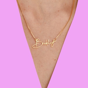 Personalized Name Necklace • Gold Name Necklace  • Perfect Gift for Her • Personalized Gift