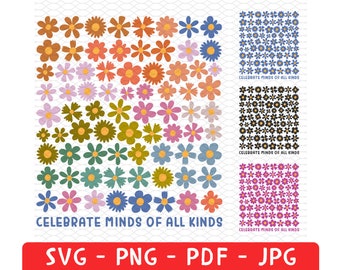 Celebrate Minds of All Kinds Shirt Png Svg, Neurodiversity Png, Autism Awareness Shirt, ADHD Shirt, Autism Acceptance Gift for Special