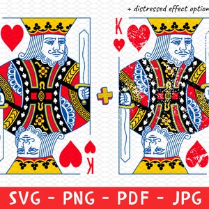 King of Hearts Carte da gioco Camicia per donne Png, T-shirt femminista vintage Png, Carte da gioco Png, Tshirt Png, Regalo per lei Png, Poker Clipart