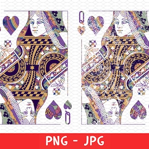 Queen of Hearts Flowers Graphic Tee Shirt Png, vintage Feminist Tee Png, Playing Cards Png, Tshirt Png, Gift for Her Png, Poker Clipart