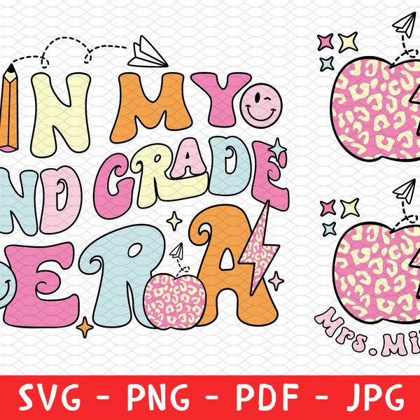 In My 2nd Grade Era Svg,Png, Second Grade Era Svg, Second Grade Png, Back To School Png, First Day Of School Svg, Teacher Shirt Png