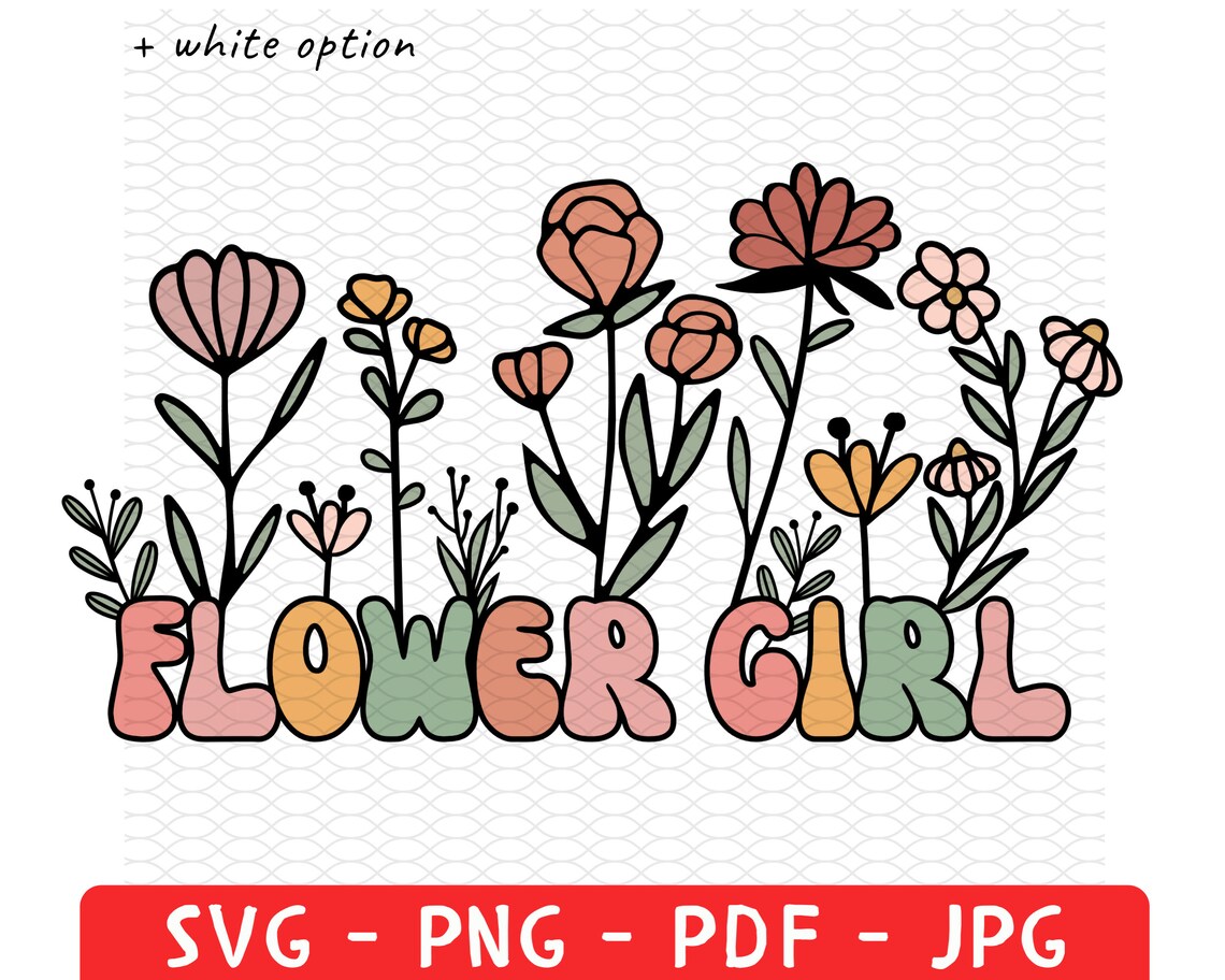 Custom Flower Girl Shirt Png Svg Personalized Wedding Shirt Etsy