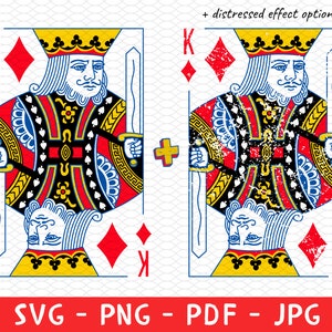King of Diamonds Playing Cards Shirt Png Svg, Vintage Feminist Tee Png, Playing Cards Png, Tshirt Png, Gift for Her Png, Poker Clipart