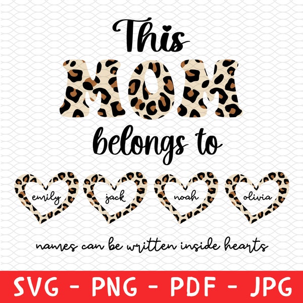 This Mom Belongs to png svg, Momlife svg, Mom png, Personalize Dad mom svg png, Mom life png, mothers day svg, png jpg pdf svg vector 300dpi