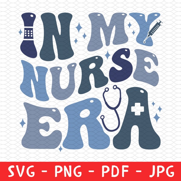 In meiner Krankenschwester Ära Shirt Png, Krankenschwester Shirt SVG, Krankenpflege Schule Png, RN Geschenke Png, RN Absolvent Geschenke, Krankenpflege Schule Schüler Png, trendige Krankenschwester