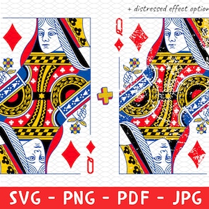 Queen of Diamonds Graphic Tee Shirt pour femme Png, vintage Feminist Tee Png, Playing Cards Png, Tshirt Png, Gift for Her Png, Poker Clipart