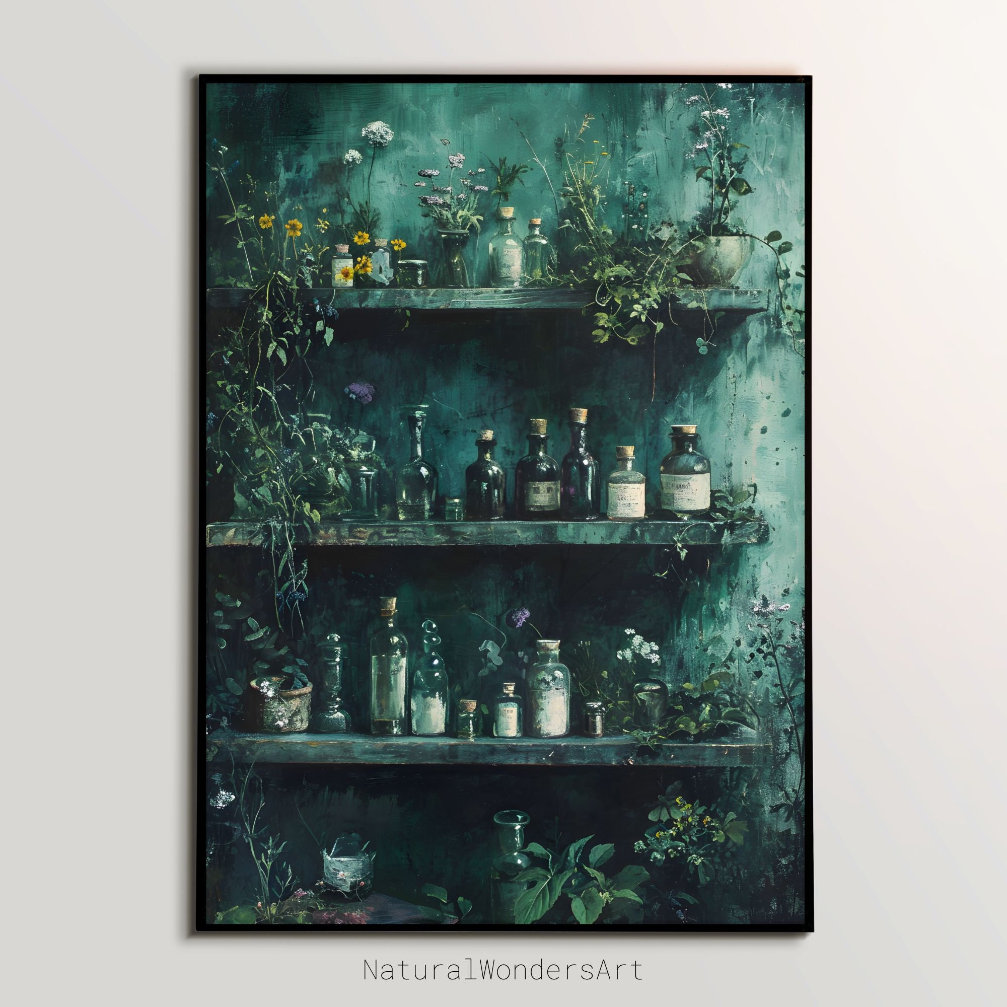 PRINTABLE Vintage Apothecary | Antique Oil Painting, Dark Academia ...