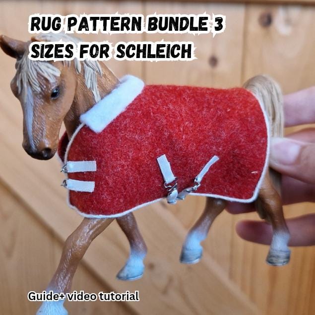 Printable Model Horse Blanket Pattern – Horse Size DIY Rug PDF ...