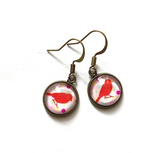 Adorable animal earrings, five options, rabbit earrings, bird earrings, deer earrings, animal earrings, animal pendants, gifts under 10 画像 3