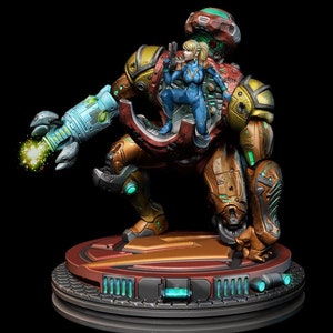 3Dレジンプリント ゼロスーツ サムス アラン メトロイド モデル