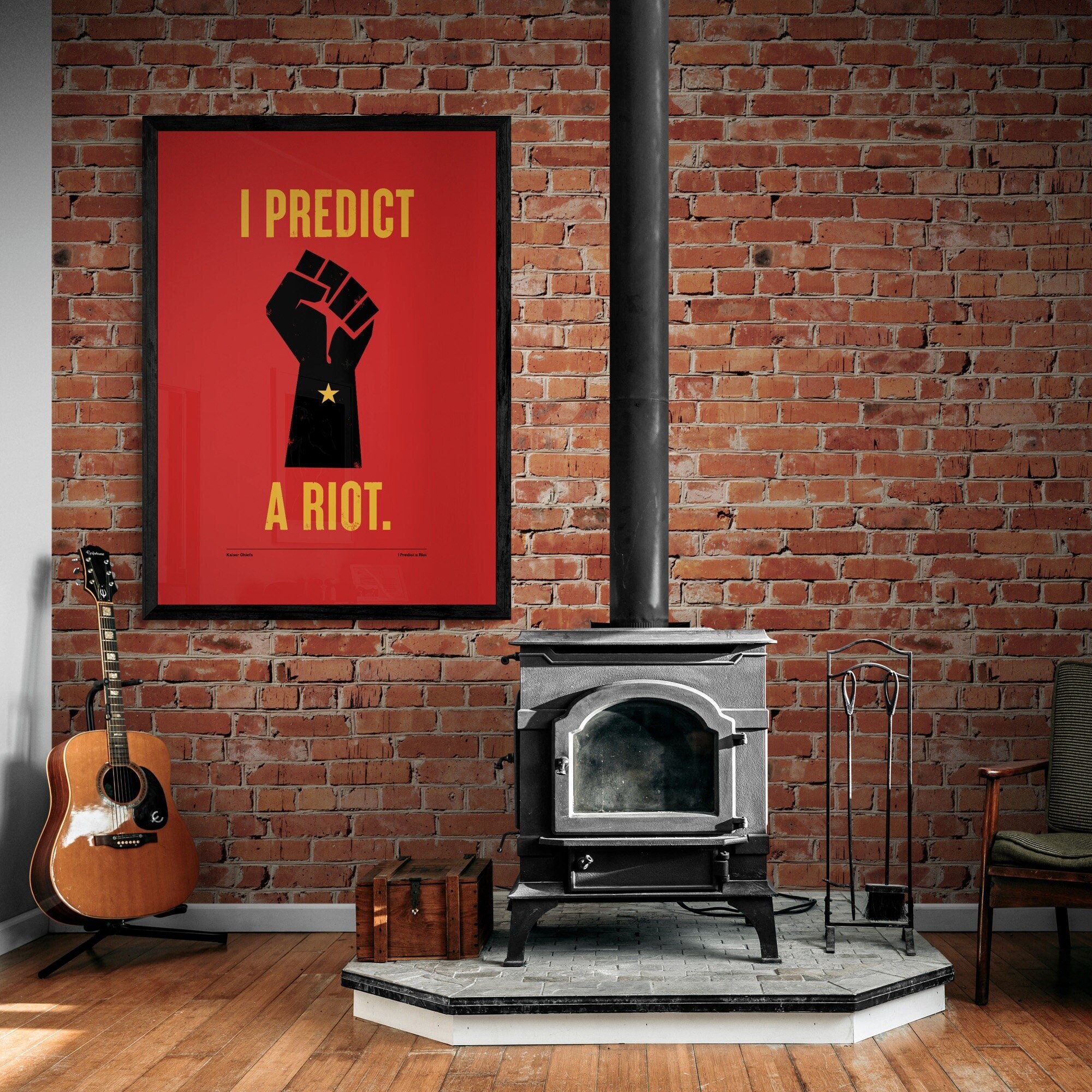 Fine Art Print - I Predict A Riot | Kaiser Chiefs | Lyrics Print | Music Print