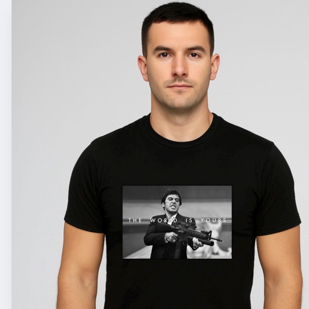 Tシャツ「The World Is Yours」、スカーフェイス、アル・パチーノT 