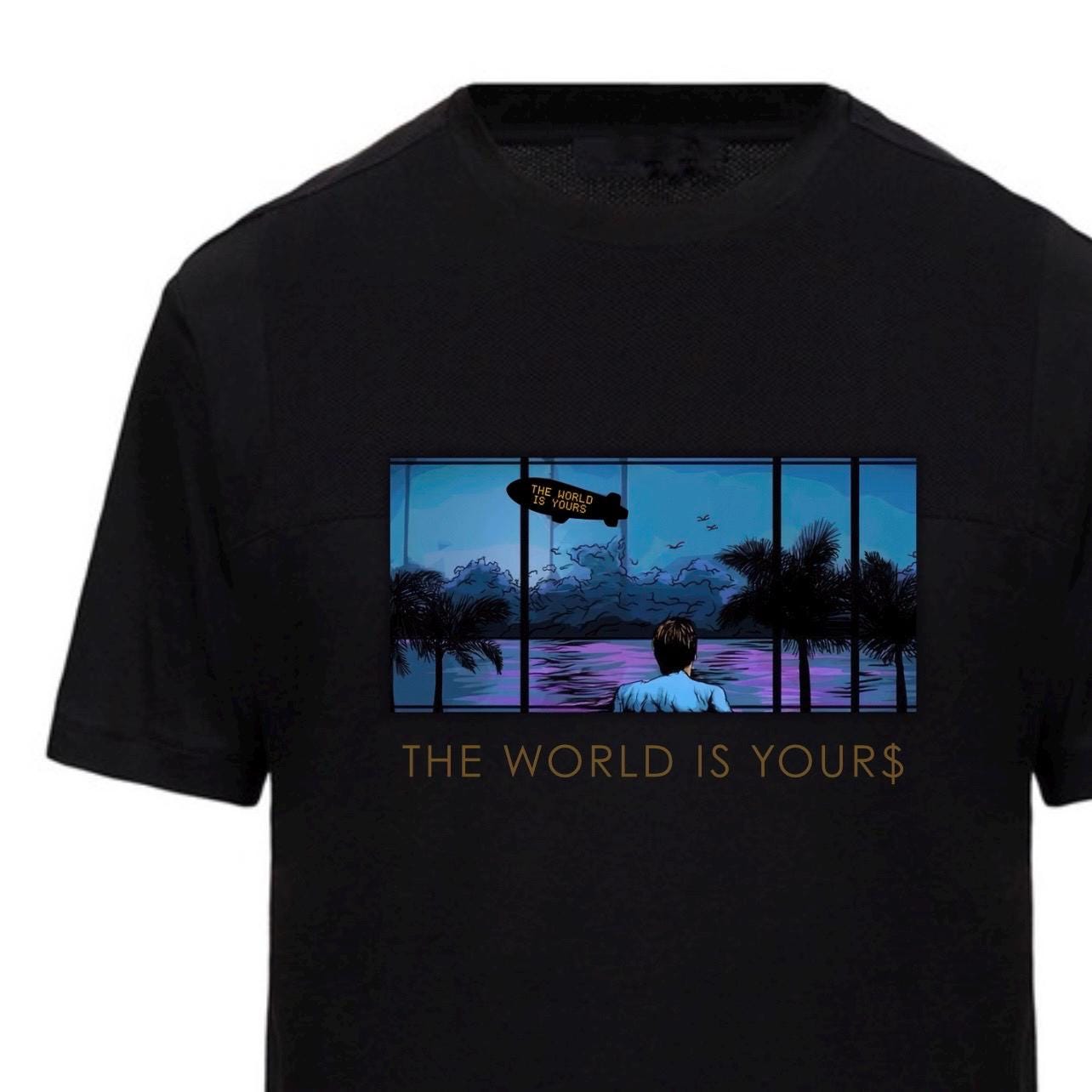 Tシャツ「The World Is Yours」、スカーフェイス、アル・パチーノT 