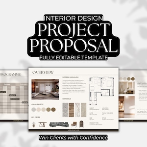 Interior Design Project Proposal Template | Interior Design Moodboard | Client Presentation Template | Template For Interior Designers