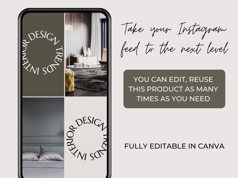 Interior Design Instagram Templates: 100+ Editable Posts, Stories ...
