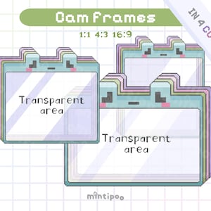 Frog Webcam frames for Twitch in Pixel Art