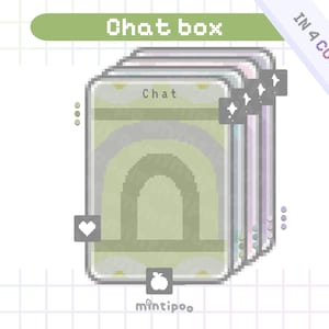 Retro Display Chat Box for Twitch in Pixel Art