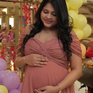 Plus Size Maternity Dress | Photoshoot Maternity Dress | Maternity Gown | Long Maternity Photoshoot Gown | Babyshower Dress For Photoshoot