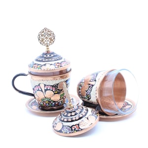 Copper Coffee Cups, Copper Espresso Cup, Turkish tea cup copper, copper tea cups, coffee cup, cappuccino cup, copper tea cups