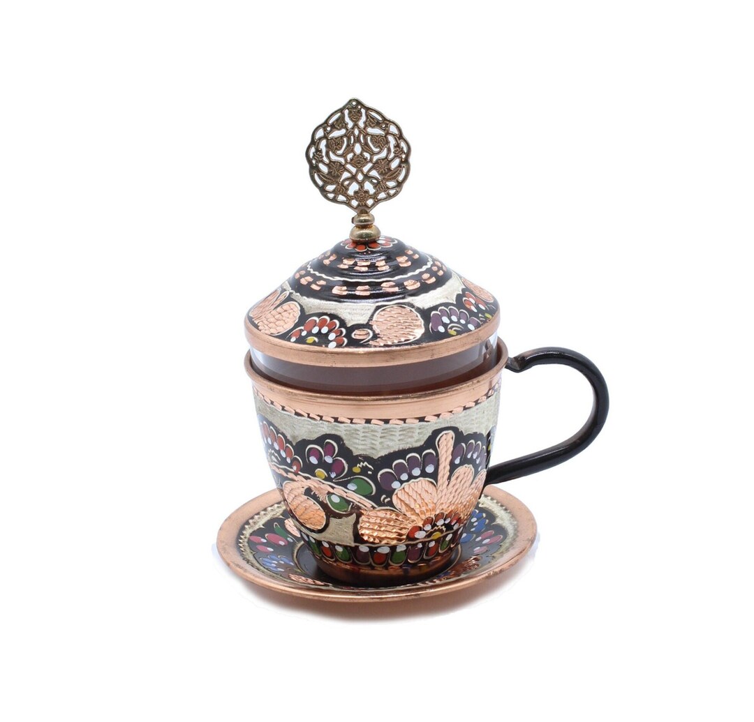 Copper Tea Cups, Copper Espresso Cup, Turkish Tea Cup Copper, Copper ...