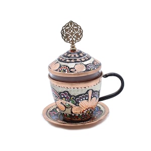 Copper Tea Cups, Copper Espresso Cup, Turkish tea cup copper, copper tea cups, coffee cup, cappuccino cup, copper coffee cups