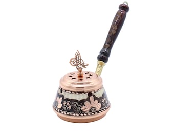 Handmade Vintage Copper Incense Burner, Copper Incense Holder, Copper Candle Holder, Incense Resin Holder , Copper Censer, Vintage Censer