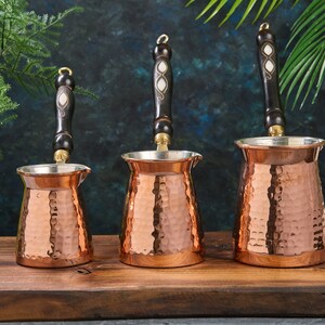 Copper Turkish Coffee Pot, Turkish Greek Arabic Coffee Pot Coffee Maker  Cezve Briki, Stovetop Coffee Maker, Copper Coffee Maker