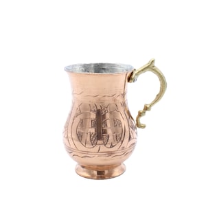 Handmade Copper Mug, Mug Handcrafted, Copper Drinkware Glass, Hammared Copper Mug, Turkish Copper Mugs, Ayran Masrapa Mug, Copper Drinkware