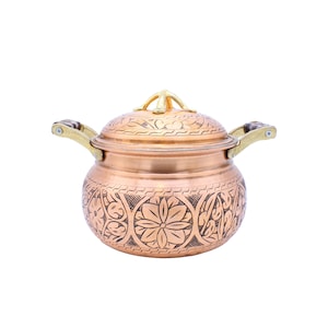 Copper Cooking Pot, Turkish copper casserole pot set, Handmade Copper Pot, Cookware, Modern Copper, Copper Cookware