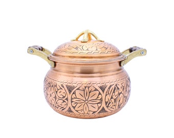 Copper Cooking Pot, Turkish copper casserole pot set, Handmade Copper Pot, Cookware, Modern Copper, Copper Cookware