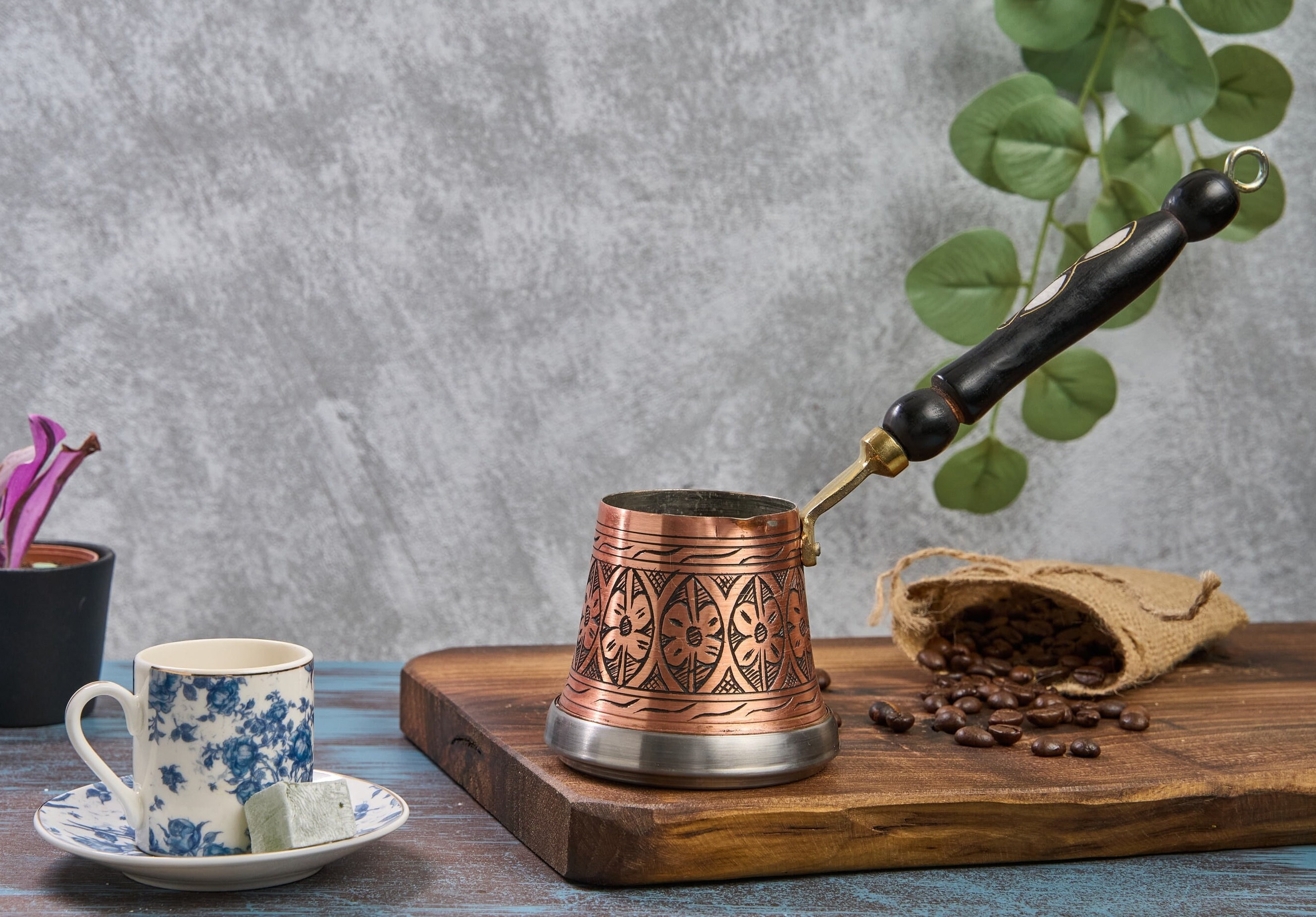 Copper Coffee Pot Compatible With Induction Stove Electric Stove