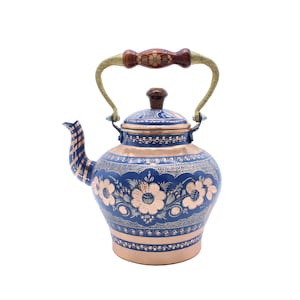 Handmade Copper Teapot, Teapot Warmer Samovar, Tea Maker, Turkish Copper Teapot, Authentic Pure Copper Teapot, Tea Kettle, Gift for Her