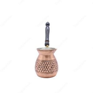 Copper Turkish Coffee Pot, Turkish Greek Arabic Coffee Pot Coffee Maker  Cezve Briki, Stovetop Coffee Maker, Handmade Copper Coffee Maker