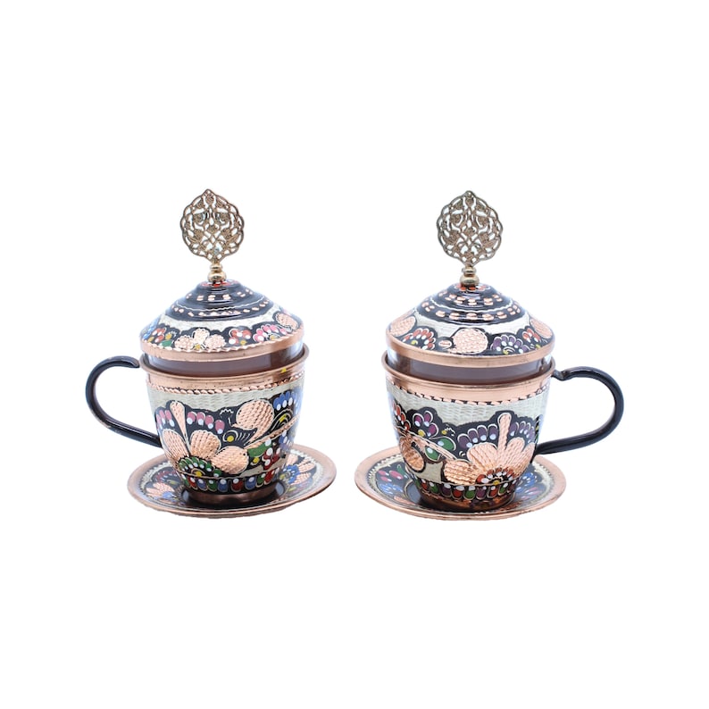 Copper Tea Cups, Copper Espresso Cup, Turkish Tea Cup Copper, Copper ...