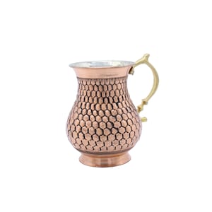 Handmade Copper Mug, Mug Handcrafted, Copper Drinkware Glass, Hammared Copper Mug, Turkish Copper Mugs, Ayran Masrapa Mug, Copper Drinkware