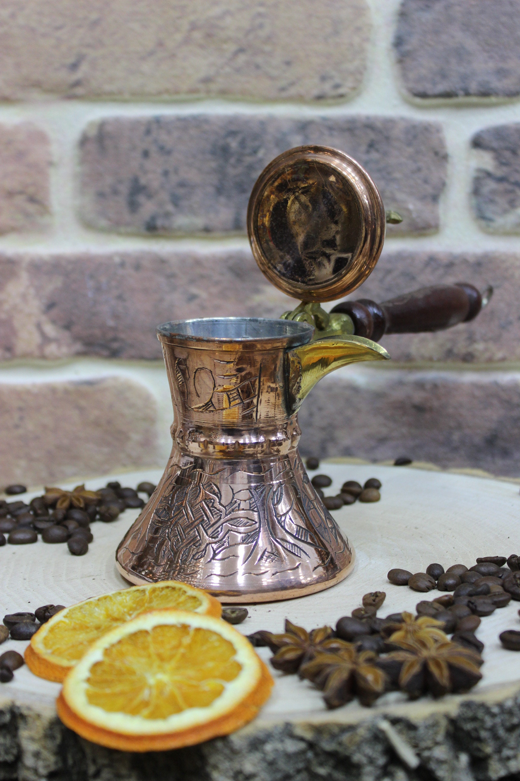 Türkische Kupfer-Kaffeekanne - Traditionell & Vielseitig Für Heiße Und Kalte Getränke