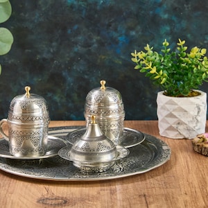 Turkish Coffee Set, Copper Coffee Cups, Copper Coffee Set, Copper Coffee Set, Greek Coffee Cup Set, Home Gifts,Wedding Gift