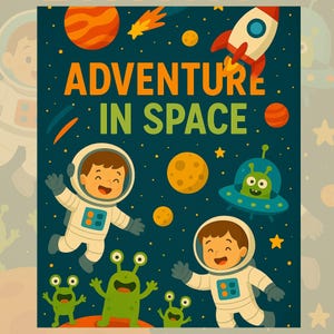 Adventure in Space Coloring Book - Printable Space Pages for Kids - Digital Activity for Children