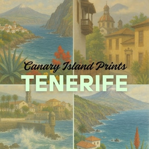 Tenerife Digital Prints - Canary Islands Illustrations