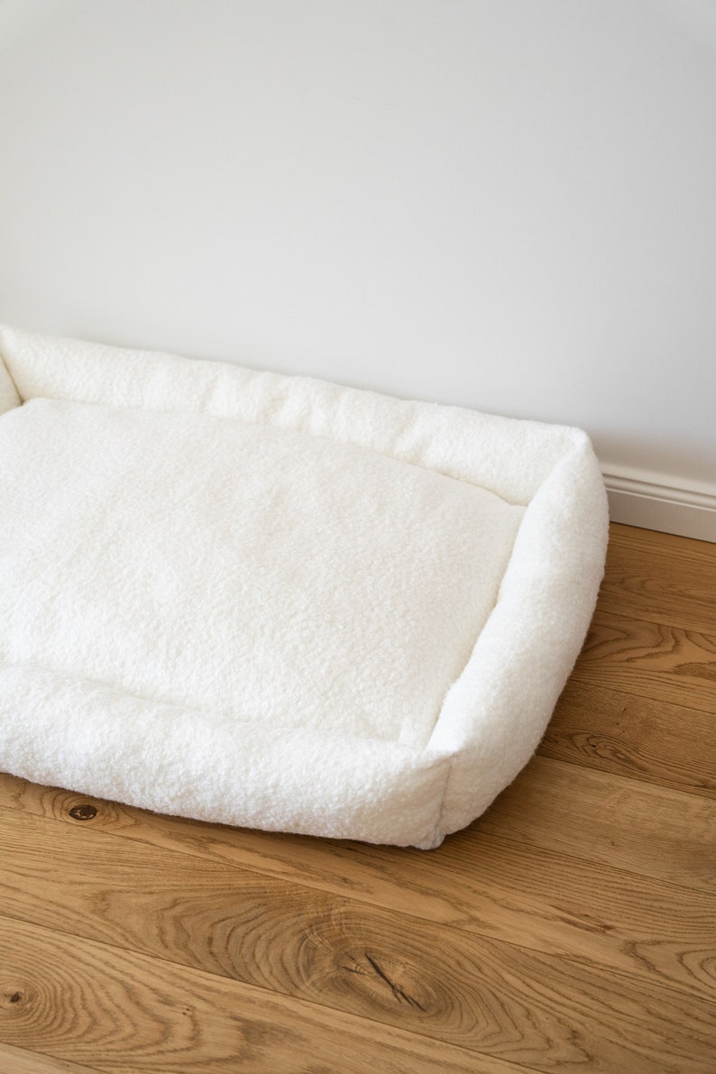 Stylish minimalistic warm pet bed for dogs and cats Comfy Soft Cats Bed Warm Kitten Nest Cave BUBLIKOVA image 10